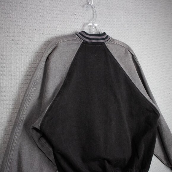 2000s Y2K International Denim Contrast Varsity Jacket - Picture 8 of 8